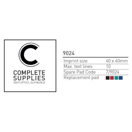 Picture of CUSTOMISED RUBBER STAMP 9024 40X40MM